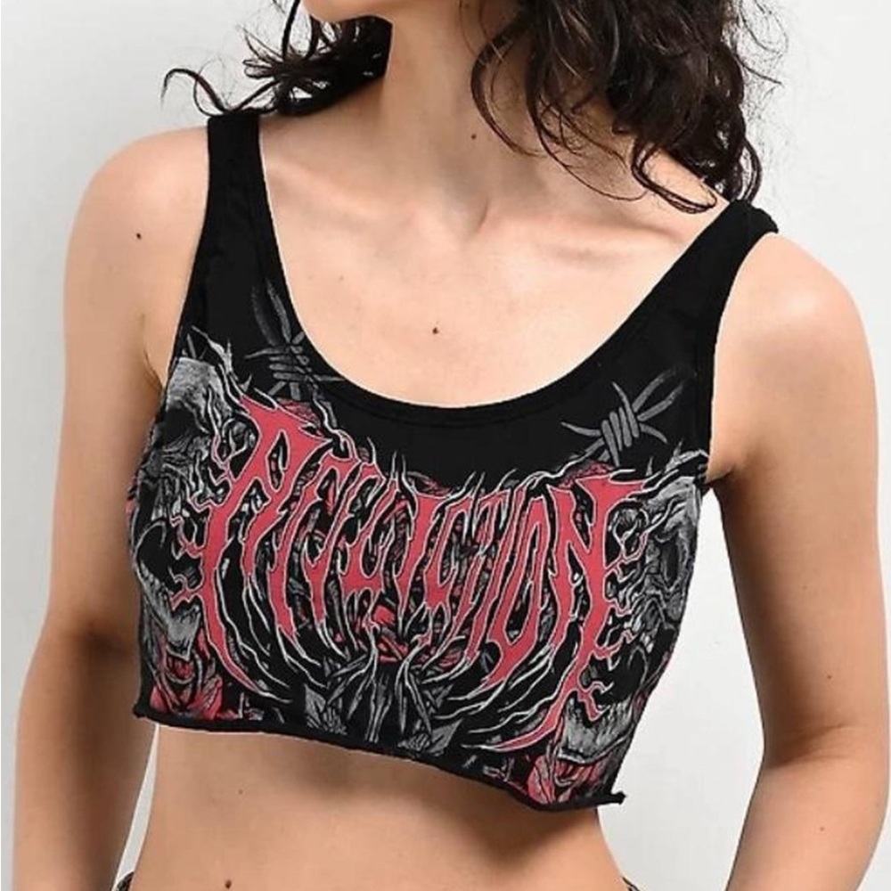 Affliction Crop Top Size Xsmall NWT